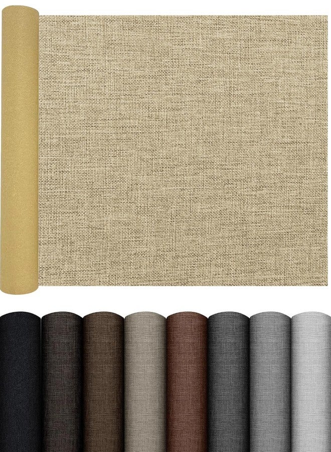 PXBBZDQ Linen Repair Patch Large 16X40 Inches Self-Adhesive Linen Fabric Patch for Furniture and Sofa, Couch Fabric Patch (Beige-Yellow, 16X40) - Image 1