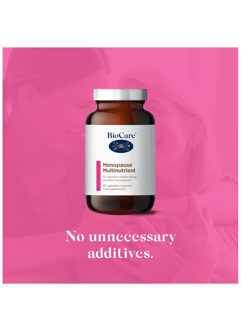 Biocare - Menopause Multinutrient Multivitamins for all-round Support During And After Menopause 90 Vegetable Capsules Food Supplement - Image 1