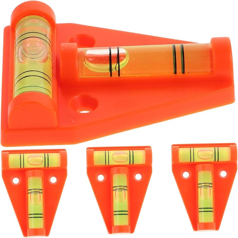 أداة تسوية الأكريليك 4 قطع مجموعة ميزان الروح الفقاعي الدقيق عالي الدقة - Image 1