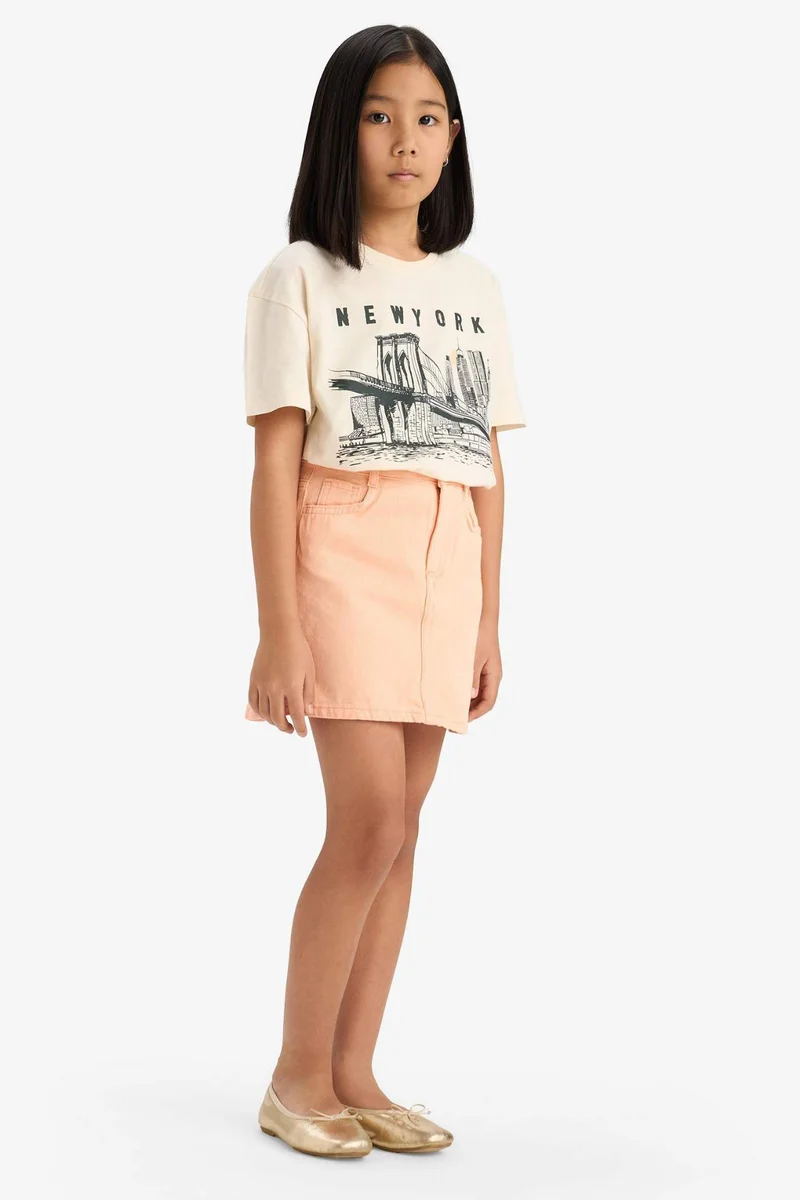 ديفاكتو Girl Gabardine Standard Fit Skirt