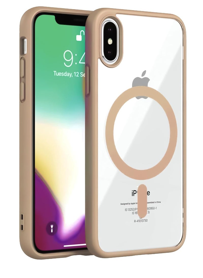 Case Magnetic Crystal Clear for iPhone XS Max Case MagsafeNot Yellowing [No.1 Strong Magnets] Slim Phone Case Thin Cover - Image 1