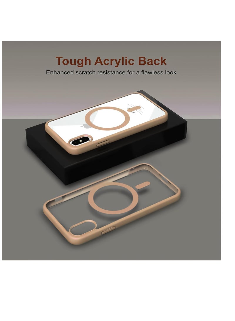 Case Magnetic Crystal Clear for iPhone XS Max Case MagsafeNot Yellowing [No.1 Strong Magnets] Slim Phone Case Thin Cover - Image 2