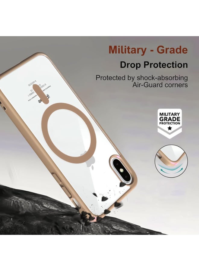 Case Magnetic Crystal Clear for iPhone XS Max Case MagsafeNot Yellowing [No.1 Strong Magnets] Slim Phone Case Thin Cover - Image 4