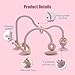zeeloopbee High Chair Toys with Suction Cups for Infant ToddlersFood Grade Silicone Teething Toy for Kids 6 9 12 18 MInteractive Toys for 1 Year OldPerfect for Travel and RestaurantPink - Image 4