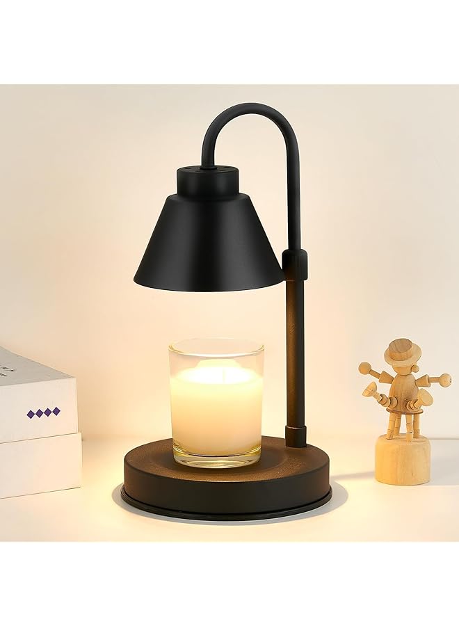 يو-هومي مصباح تدفئة الشموع مع مؤقت باهت وارتفاع قابل للتعديل ومصباح تدفئة الشمع مع 2 لمبة لديكور غرفة النوم وغرفة المعيشة ومصابيح الشموع - Image 1