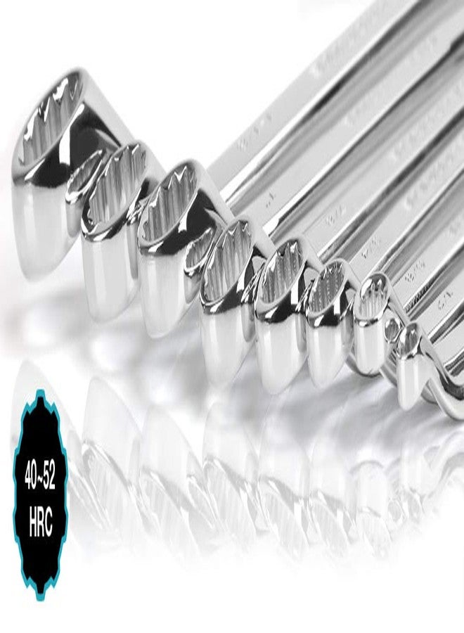 DURATECH 50-Degree Offset Wrench Set, SAE, Double Box End Wrench Set, 8-Piece, 1/4'' to 1-1/4'', 12 Point, CR-V Steel, with Easy Hang Rolling Pouch - Image 5