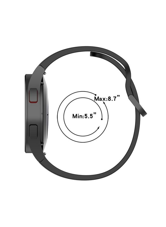 erorex For Samsung Galaxy Watch5 Pro 45Mm Silicone Adjustable Strap + Full Coverage Pmma Screen Protector Kit(Cyan) - Image 5
