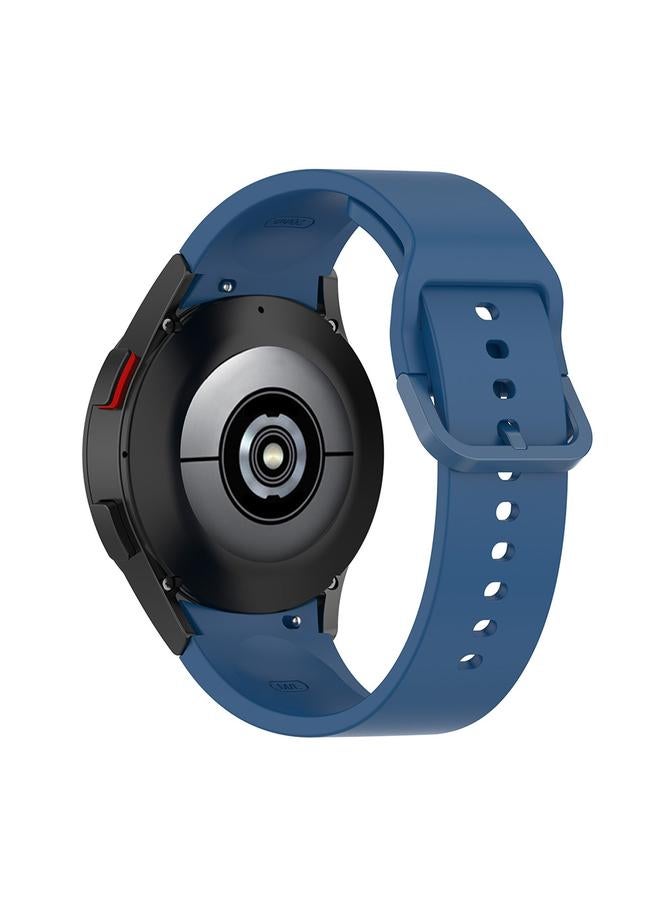 erorex For Samsung Galaxy Watch5 Pro 45Mm Silicone Adjustable Strap + Full Coverage Pmma Screen Protector Kit(Cyan) - Image 2