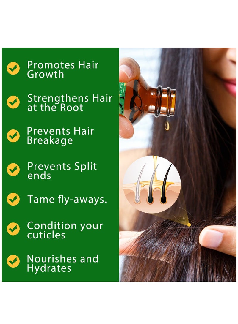 HRAMEX 60ml Jamaican Black Cold Pressed Castor Oil for Hair and Skin Care Eyelashes and Eyebrows Hair Loss & Dry Damaged Hair Nourishment Scalp Stimulates Hair Growth for Men & Women - Image 5