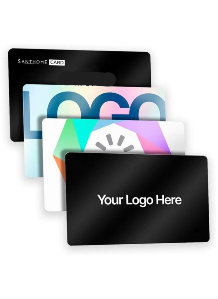SANTHOME - Smart Digital NFC Business Card for Instant Contact and Social Media iOS and Android Electronic Business Card Black - Image 1