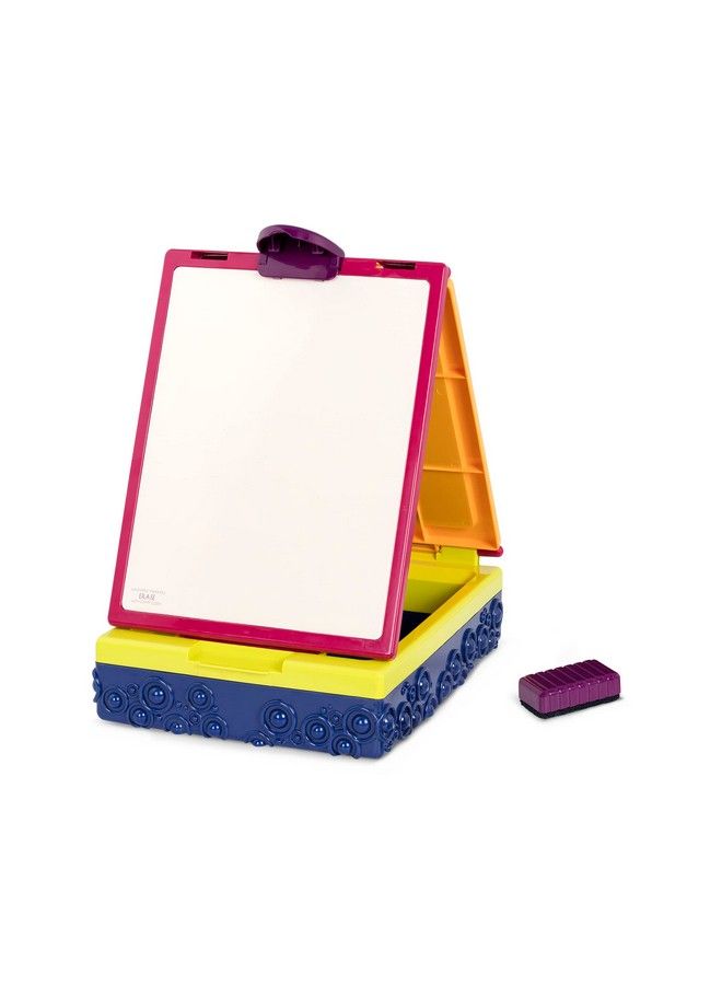 B. Toys Table Top Easel For Kids 2 Drawing Boards Portable Chalkboard & Whiteboard Drawing Toys For Toddlers Kids Take It Easel 2 Years + - Image 2