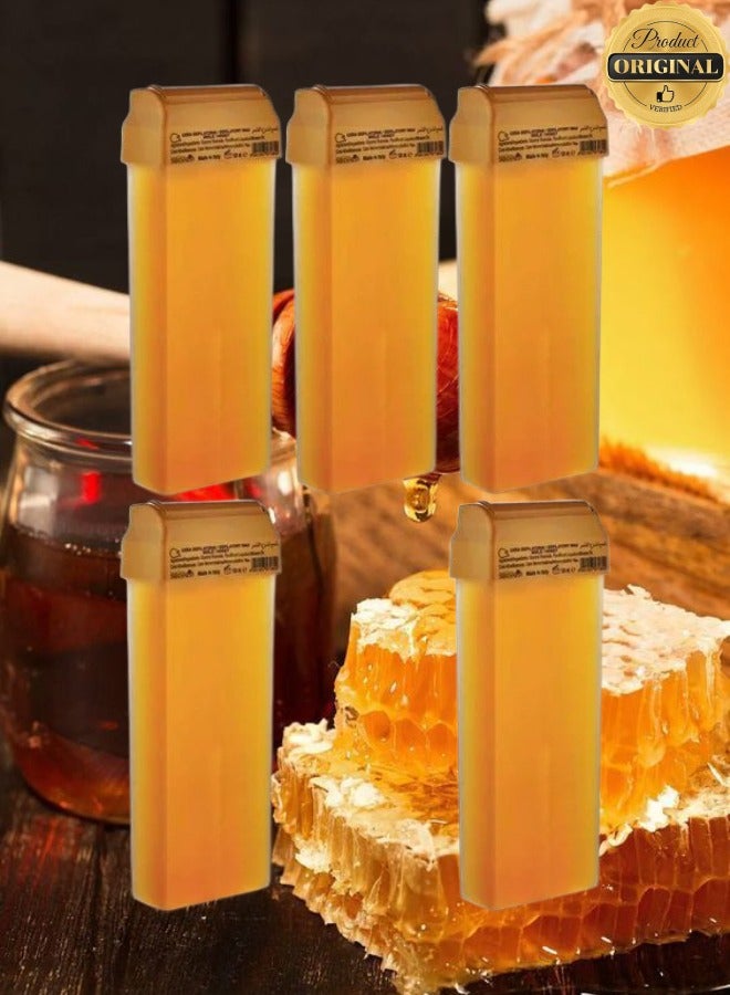 Spa System 5 Pieces Honey Depilatory Wax Refill Beige 100ml - Image 1