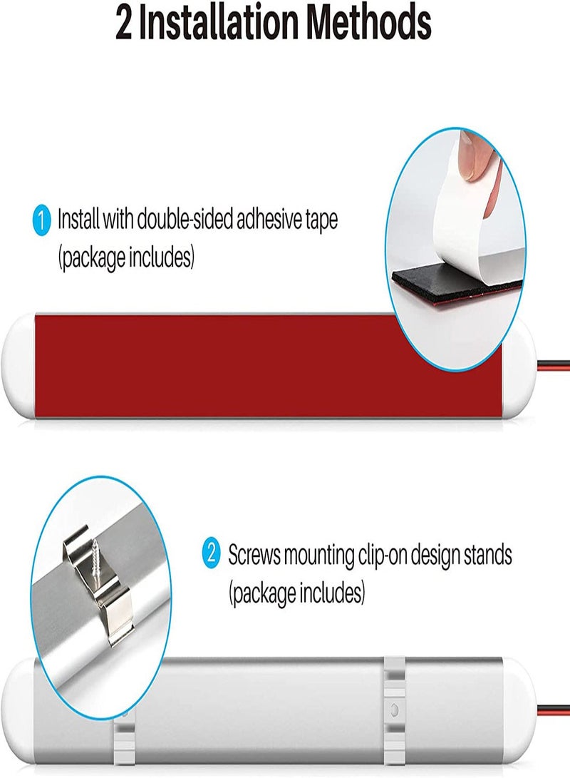 MUNTAQI 12V LED Interior Light Bar, 120 LEDs 1500LM 8W Strip Lights with ON/OFF Switch for RV, Cargo Trailer, Van, Truck, Camper, Boat, and Motorhome (2 Pack) - Image 4