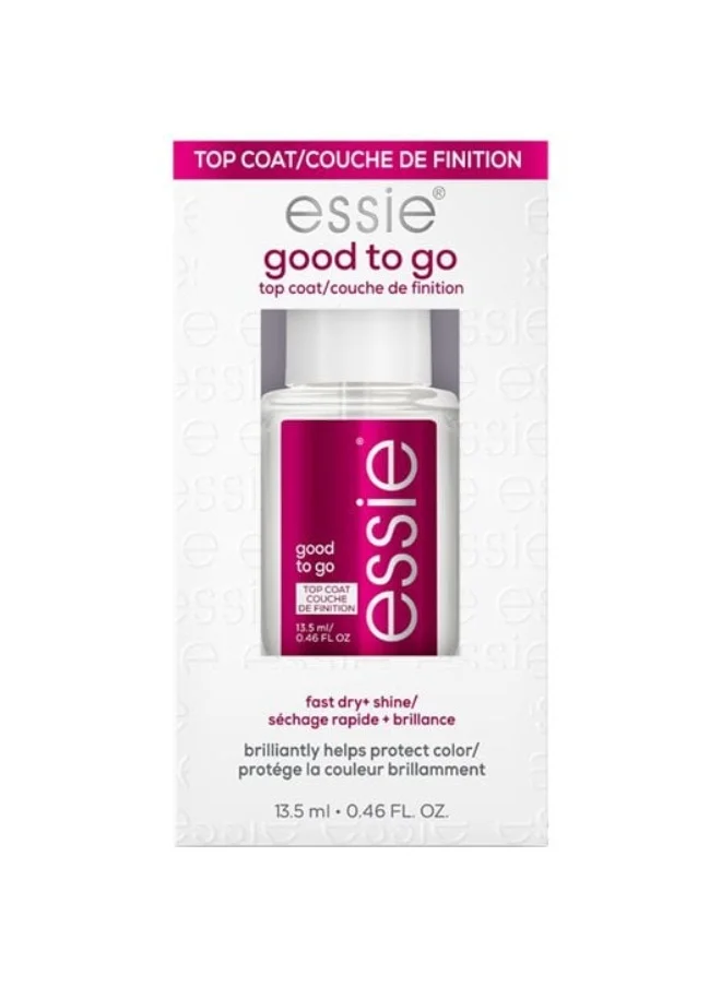 essie Good to Go, Nail Polish Top Coat, 13.5 ml