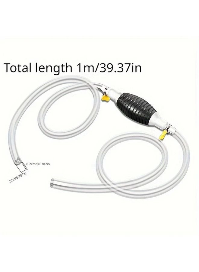 Manual Fuel Transfer Pump 39 37 Inch Tube Portable Suction For Gas Oil Water - Image 3