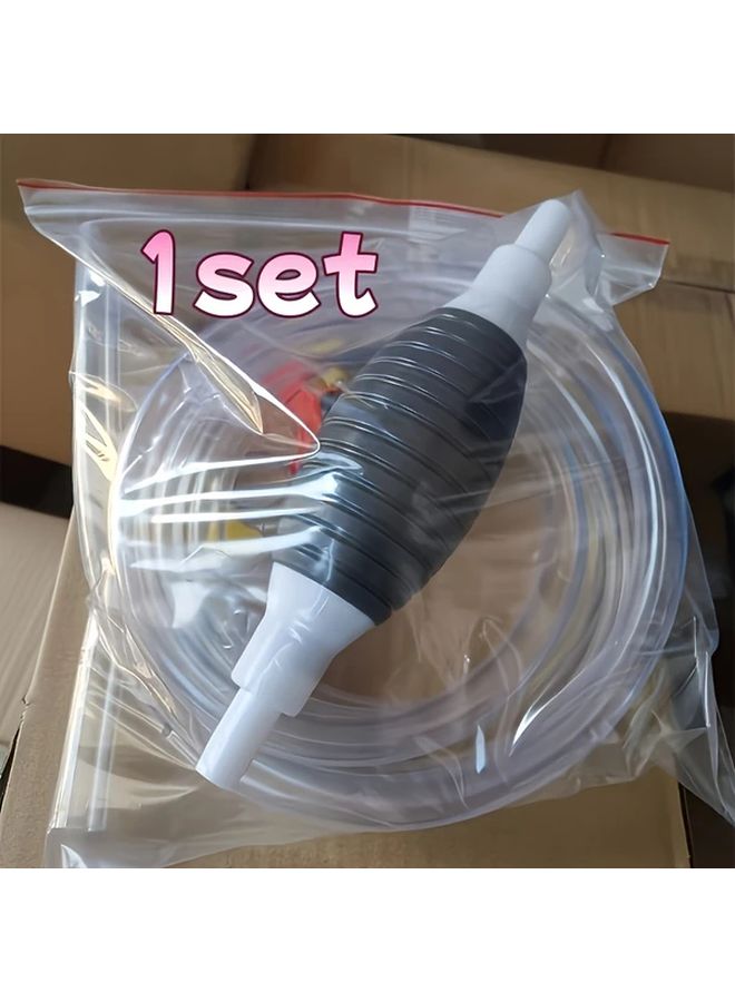 Manual Fuel Transfer Pump 39 37 Inch Tube Portable Suction For Gas Oil Water - Image 1