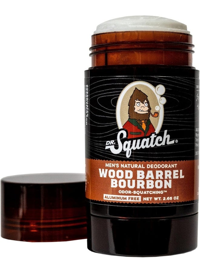 Dr. Squatch مزيل العرق الطبيعي للرجال من دكتور سكاتش - مزيل العرق للرجال خالي من الألمنيوم - رائحة برميل الخشب بوربون 2.65 أونصة (1 عبوة) - Image 5