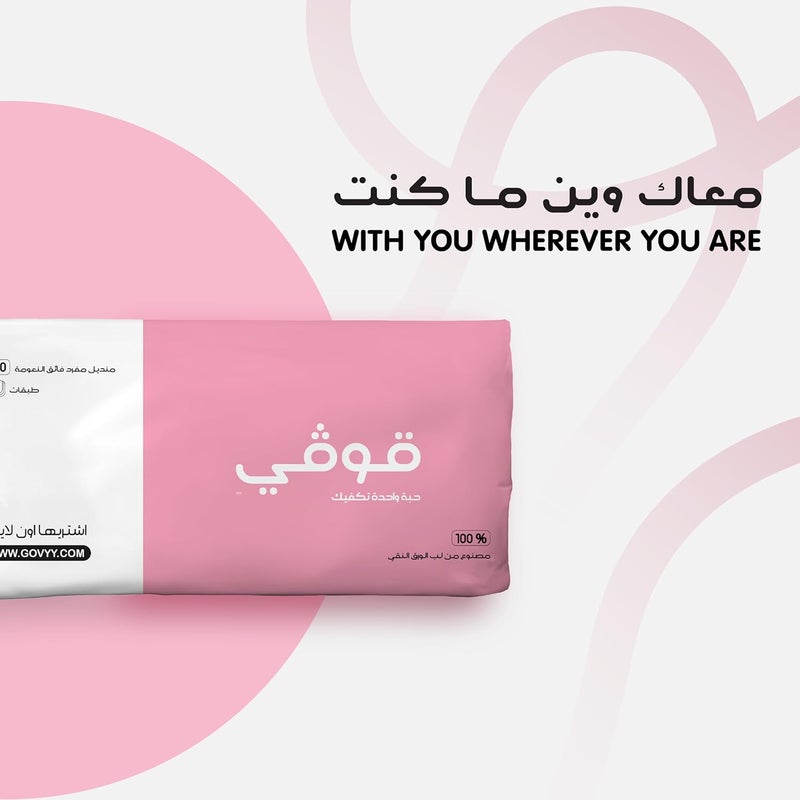 3 ply Facial Tissues -soft- Pack of 8 boxes x 600 Single Sheets 200 pulls per Box – Soft High Quality, Durable Tissues, with real cotton feels- for all skin types Ideal for Daily use - Image 2
