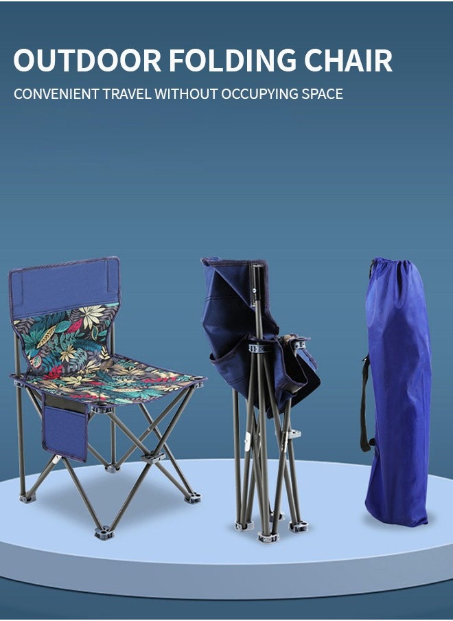GROIC Portable Camping Chairs, Lawn Folding Chair Heavy Duty for Adults 200KG, Sports Fishing Chairs with Soft Foam Pad, Side Pockets, Compact Portable Chair for Beach, Fishing, Picnic,Indoor etc  - Image 4