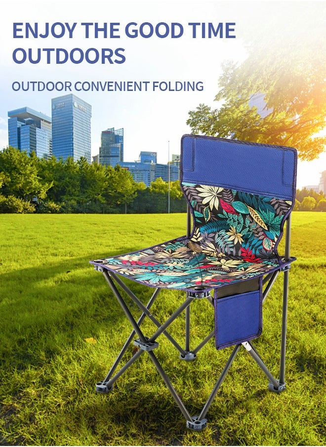 GROIC Portable Camping Chairs, Lawn Folding Chair Heavy Duty for Adults 200KG, Sports Fishing Chairs with Soft Foam Pad, Side Pockets, Compact Portable Chair for Beach, Fishing, Picnic,Indoor etc  - Image 2