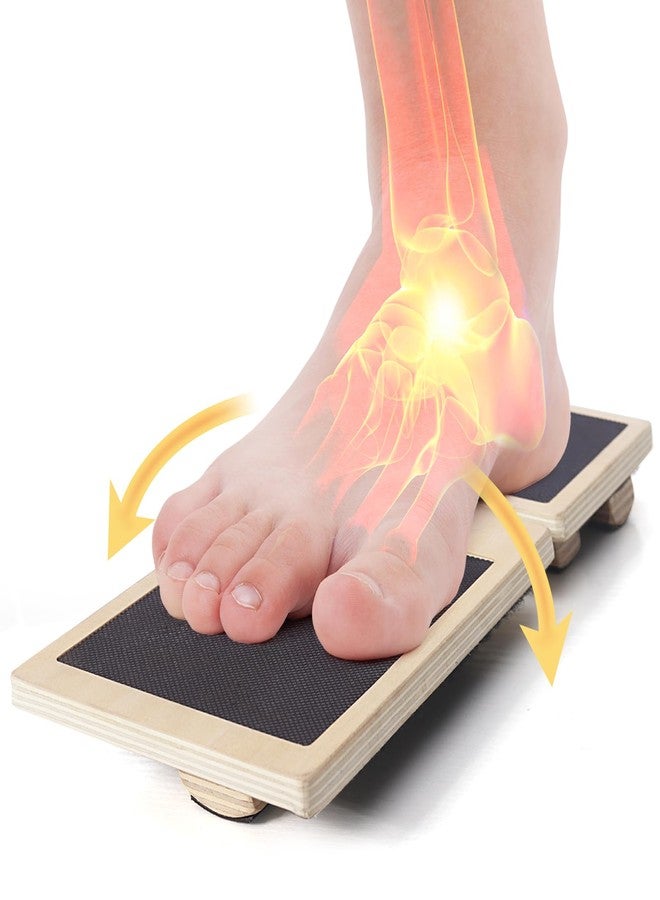 CINWELLER Ankle Balance Board - Stability Trainer for Rehabilitation, Basketball, Running, Yoga & Injury Recovery - Home Gym Equipment (Includes Workout Guide) - Image 1