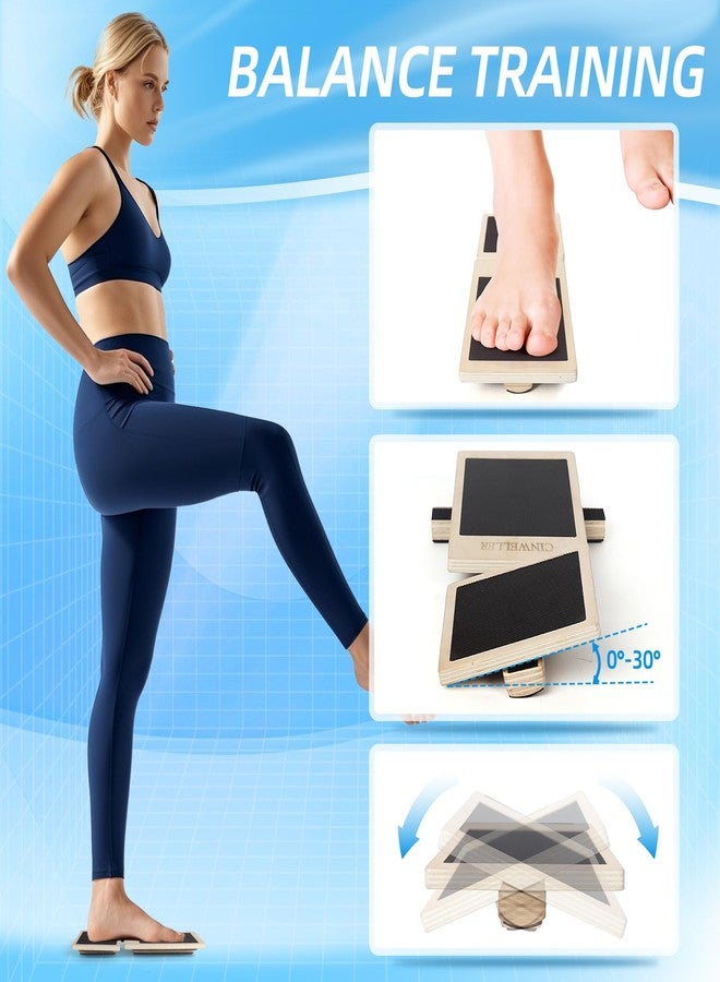 CINWELLER Ankle Balance Board - Stability Trainer for Rehabilitation, Basketball, Running, Yoga & Injury Recovery - Home Gym Equipment (Includes Workout Guide) - Image 4