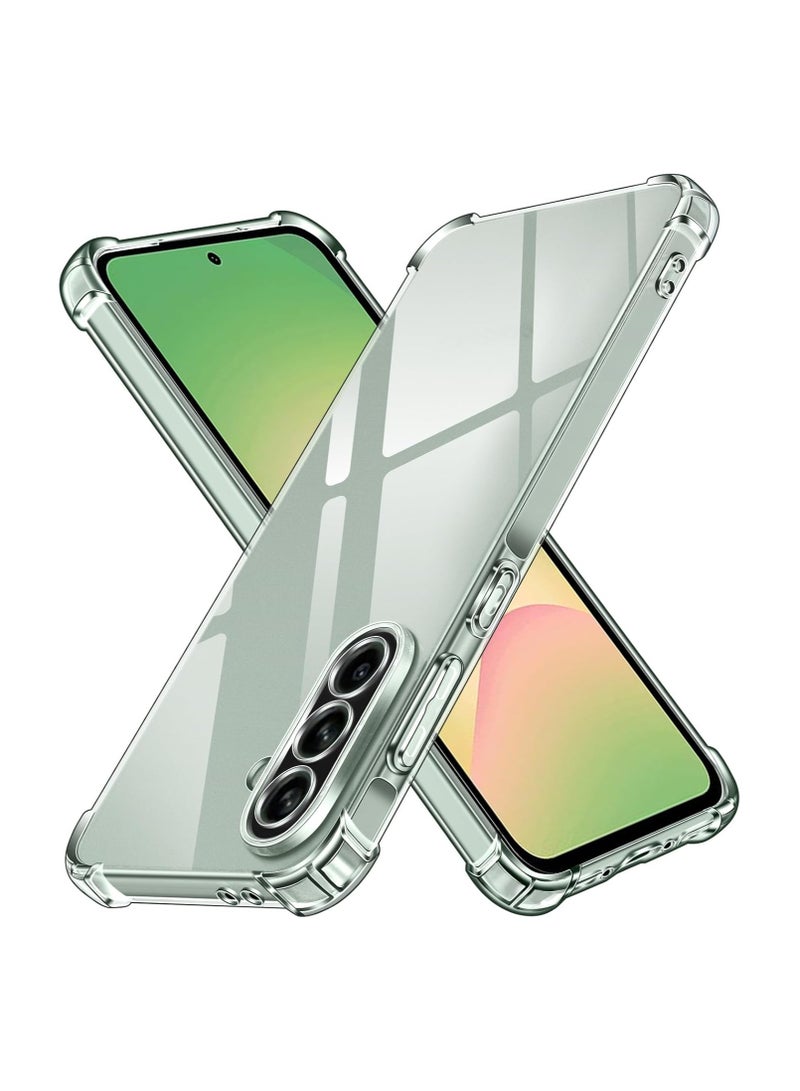 Denx Clear Case for Samsung Galaxy A17 [Shockproof & Slim] Clear Hard Back Cover with high-Grade Protection | Transparent - Image 1