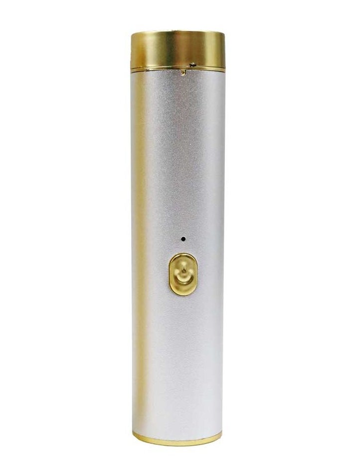 Generic - Electronic Oud Incense Burner Portable Mini incense diffuser Silver - Image 1