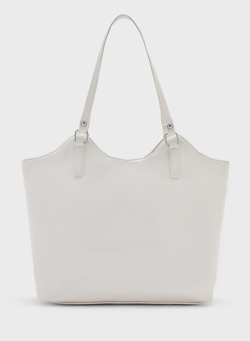 Ginger Star & Heart Studded Multi Pocket Tote Bag  - Image 2