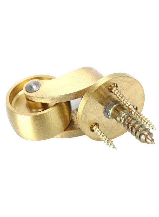 RZDEAL RZDEAL 2PCS Universal Caster Stem 360 Degree Rotation Brass Heavy Wheel Hardware Movable for Trunk Box Furniture Cabinet Sofa Trolley Chairs Bed  - Image 4