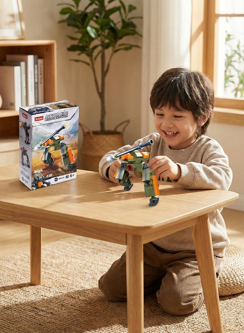 Sluban Atomic Storm Series - Eagle Fighter Building Blocks 40 PCS - Image 4