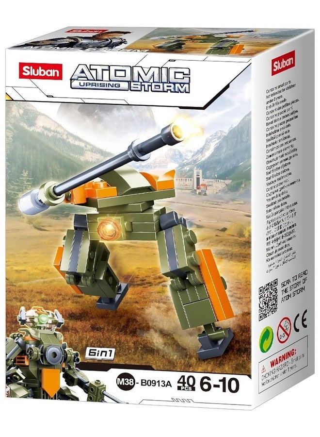 Sluban Atomic Storm Series - Eagle Fighter Building Blocks 40 PCS - Image 3