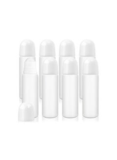 Plastic Refillable Roller, 8 Pack 100ml Empty Refillable Roll On Bottle, Leak-Proof Deodorant Containers, Anti-perspirant Dispenser,  for Essential Oil Perfumes Balms