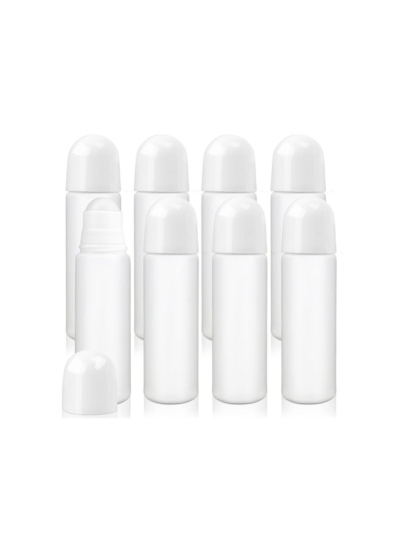 SYOSI - Plastic Refillable Roller, 8 Pack 100ml Empty Refillable Roll On Bottle, Leak-Proof Deodorant Containers, Anti-perspirant Dispenser,  for Essential Oil Perfumes Balms - Image 1
