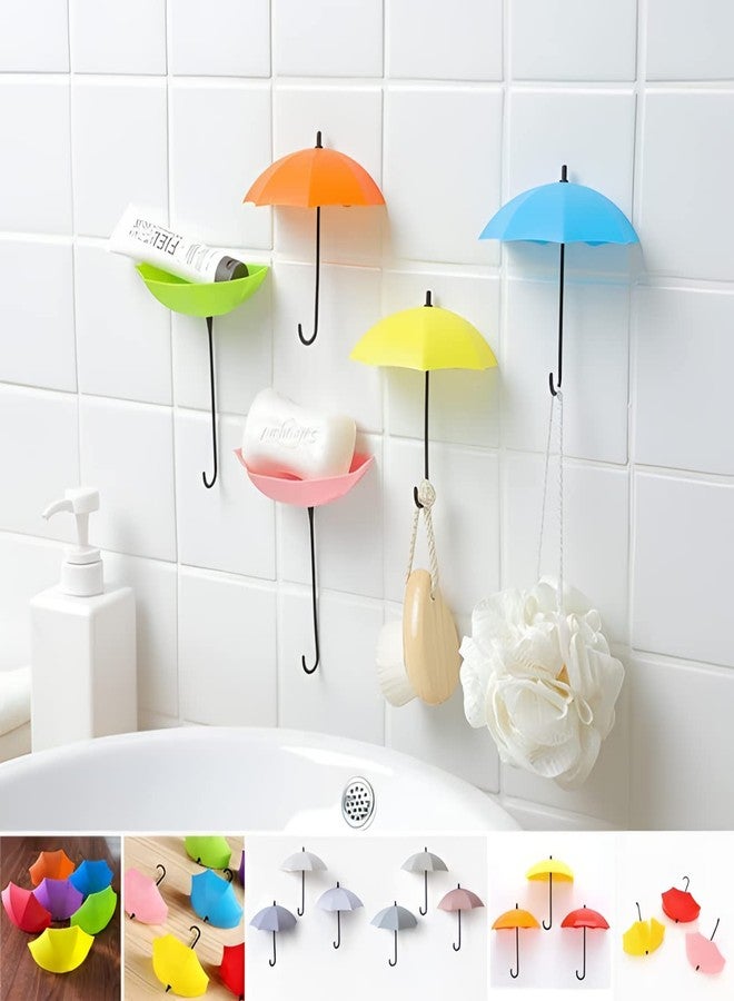 Oblivion Wall Hooks for Hanging 3 Pc – Multiuse Umbrella Key Hat Holder Wall Hanging Hook, Decorative Wall Clip for Keys, Hats, Bags & Accessories, Self-Adhesive Organizer for Home, Office & Entryway - Image 4