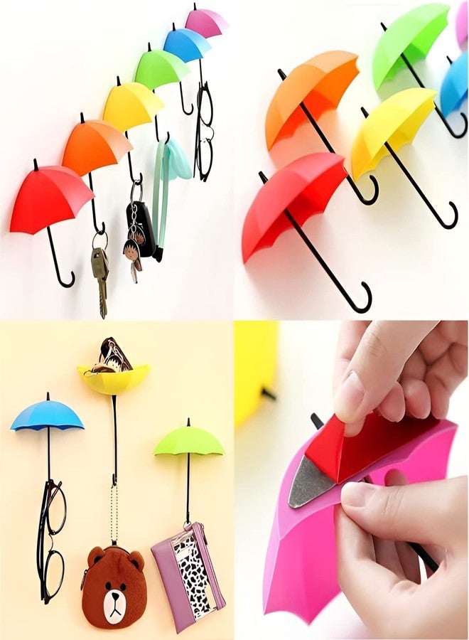 Oblivion Wall Hooks for Hanging 3 Pc – Multiuse Umbrella Key Hat Holder Wall Hanging Hook, Decorative Wall Clip for Keys, Hats, Bags & Accessories, Self-Adhesive Organizer for Home, Office & Entryway - Image 5