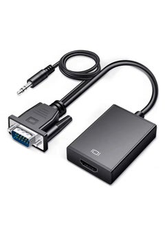 Generic VGA To HDMI Converter Cable Adapter 1080P With 3.5mm Audio 