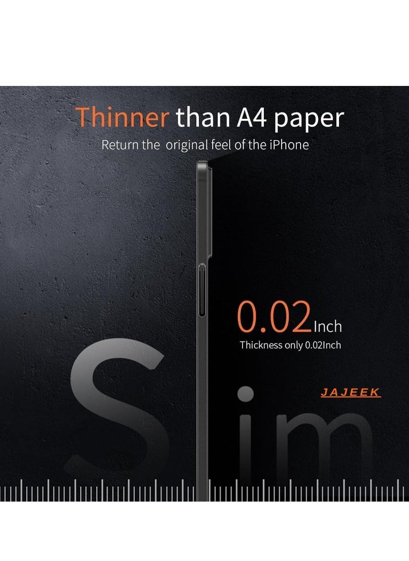 JAJEEK Slim Case Compatible with iPhone 15 Pro Max – 0.2mm Ultra Thin Lightweight Case with Translucent Matte Finish, PP Back Protection, Anti-Fingerprints & Yellowing, Perfect for Sleek & Durable Protection - Image 2