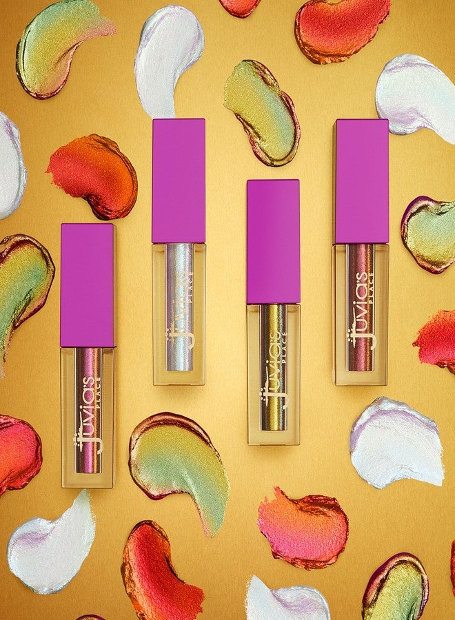 جوفياس بليس ظلال عيون سائلة ثنائية اللون من جوفياز بليس كلتشر - ظلال عيون لامعة متعددة الألوان، مكياج لامع للعيون، إضافة إلى مجموعة مكياج لامعة للنساء (أنقرة) - Image 4