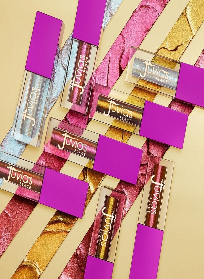 جوفياس بليس ظلال عيون سائلة ثنائية اللون من جوفياز بليس كلتشر - ظلال عيون لامعة متعددة الألوان، مكياج لامع للعيون، إضافة إلى مجموعة مكياج لامعة للنساء (أنقرة) - Image 5