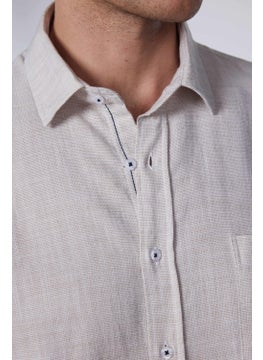 Tudors Classic Fit Long Sleeve Linen Plain Green Men's Shirt  - Image 4