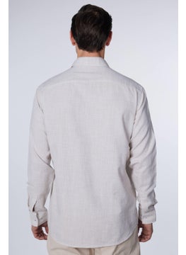 Tudors Classic Fit Long Sleeve Linen Plain Green Men's Shirt  - Image 5
