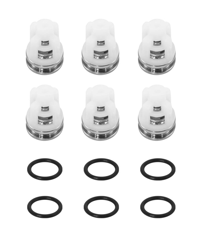 GIBACAD 6Pack Pressure Washer Pump Check Valves Kit With ORings Fits For AAADelcoDeWaltExcellSimpson PumpsReplace 7110110 - Image 2