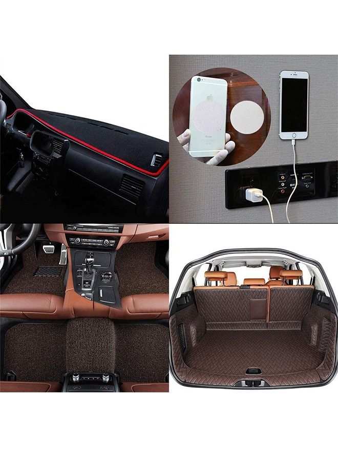 12pcs Adhesive Tape Sticky Back Hook Loop Dots Double Sided Industrial Strength Heavy Duty Rug Carpet Gripper Pad Mounting Tape for Wall Decor or Tools Hanging - Image 4