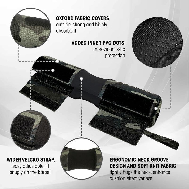 Yes4All وسادة بار فوم مريحة من Yes4All - وسادة باربل أولمبية للسكوات - وسادة رقبة للسكوات والدفع الوركي - وسادة بار لرفع الأثقال - Image 3