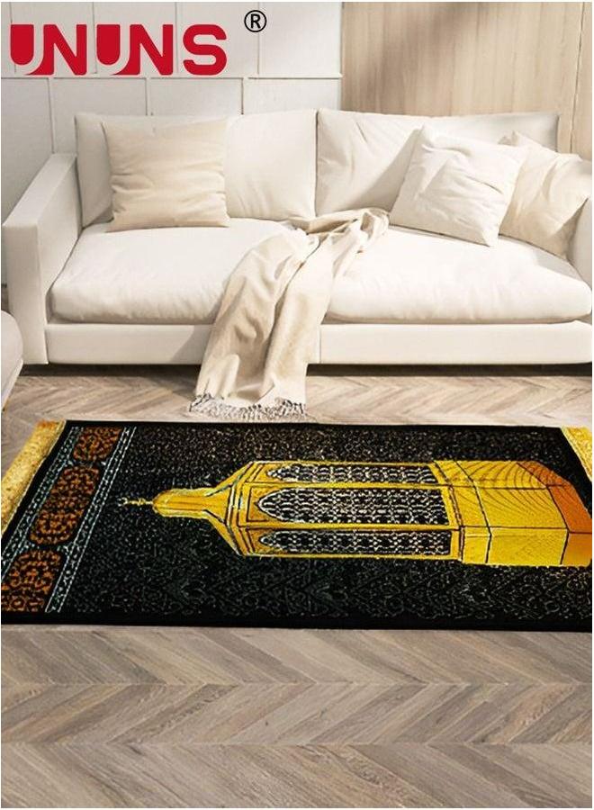 UNUNS Prayer Rug 80x120cm,Printed Soft And Lightweight Velvet Praying Carpet,Prayer Muslim Mat Islamic With Tassel,For Kids Men Women - Image 5