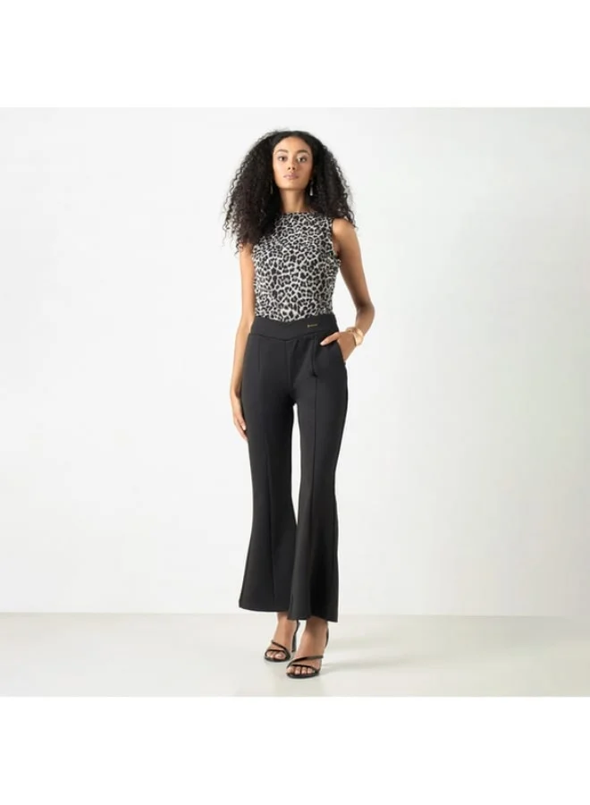 2Xtremz 2Xtremz Plain Mid-Rise Trousers with Pockets
