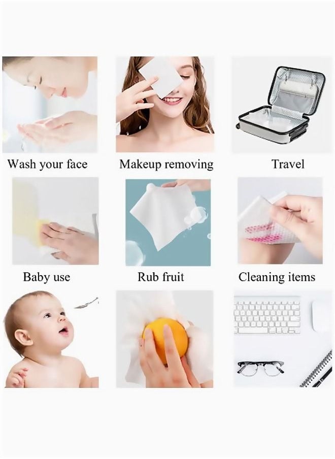 Generic Extra Large Soft Facial Towel, Disposable Lint Free Cotton Towel, Makeup Remover, Reusable Sensitive Skin Care Towel (100 pieces)  - Image 4