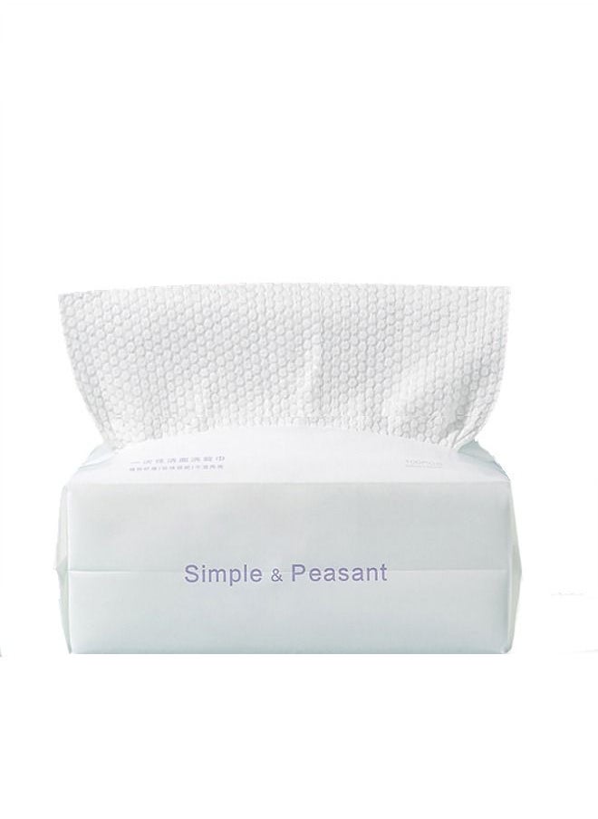 Generic Extra Large Soft Facial Towel, Disposable Lint Free Cotton Towel, Makeup Remover, Reusable Sensitive Skin Care Towel (100 pieces)  - Image 1
