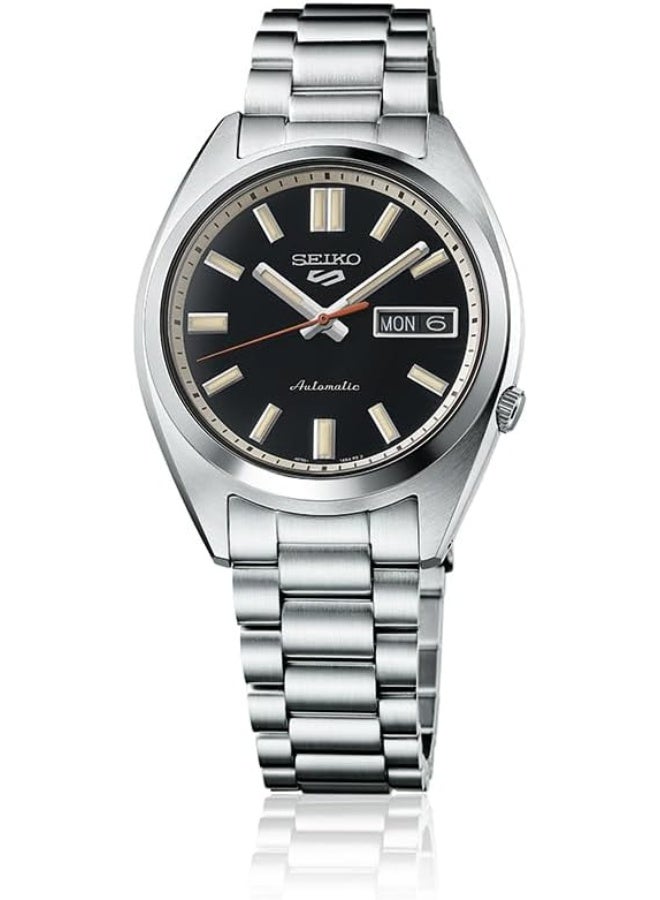 Seiko Stainless Steel Analog Black Dial Men's Watch-SRPK89K1, Band Color-Silver - Image 1